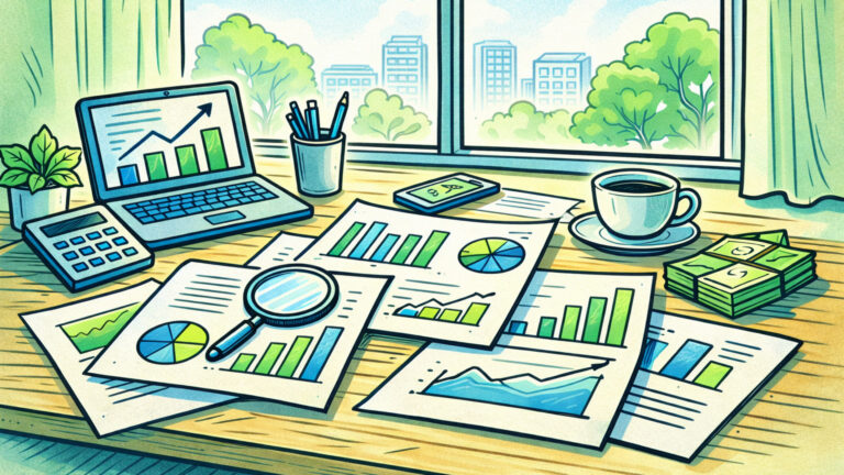 financial review materials on a desk